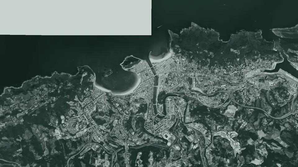 Vista aérea de Donostia