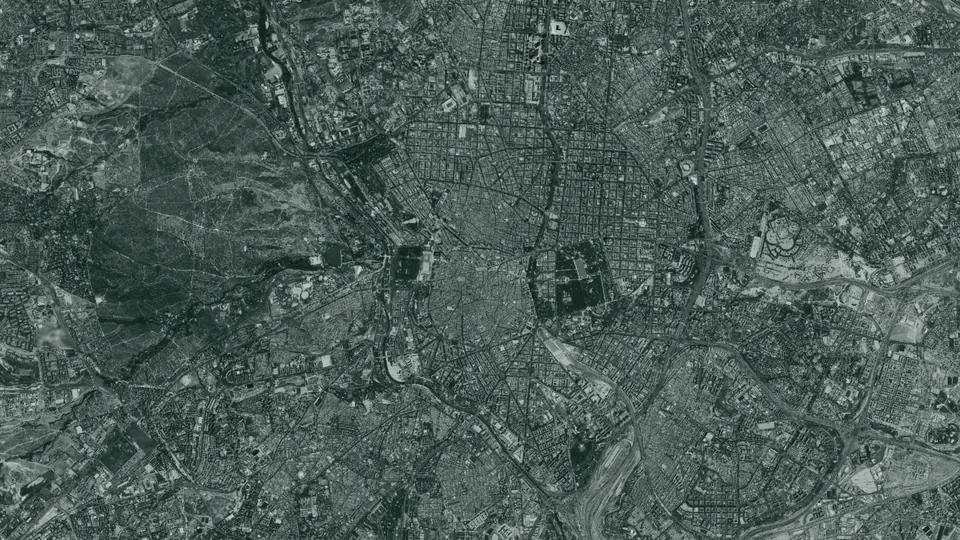Vista aérea de Madrid