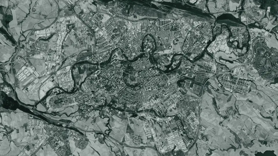 Vista aérea de Pamplona